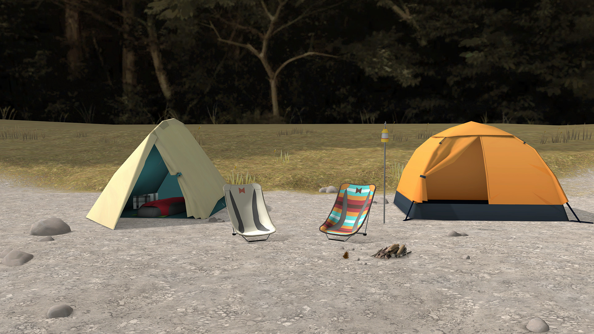 Laid-Back Camp - Virtual - Lake Motosu