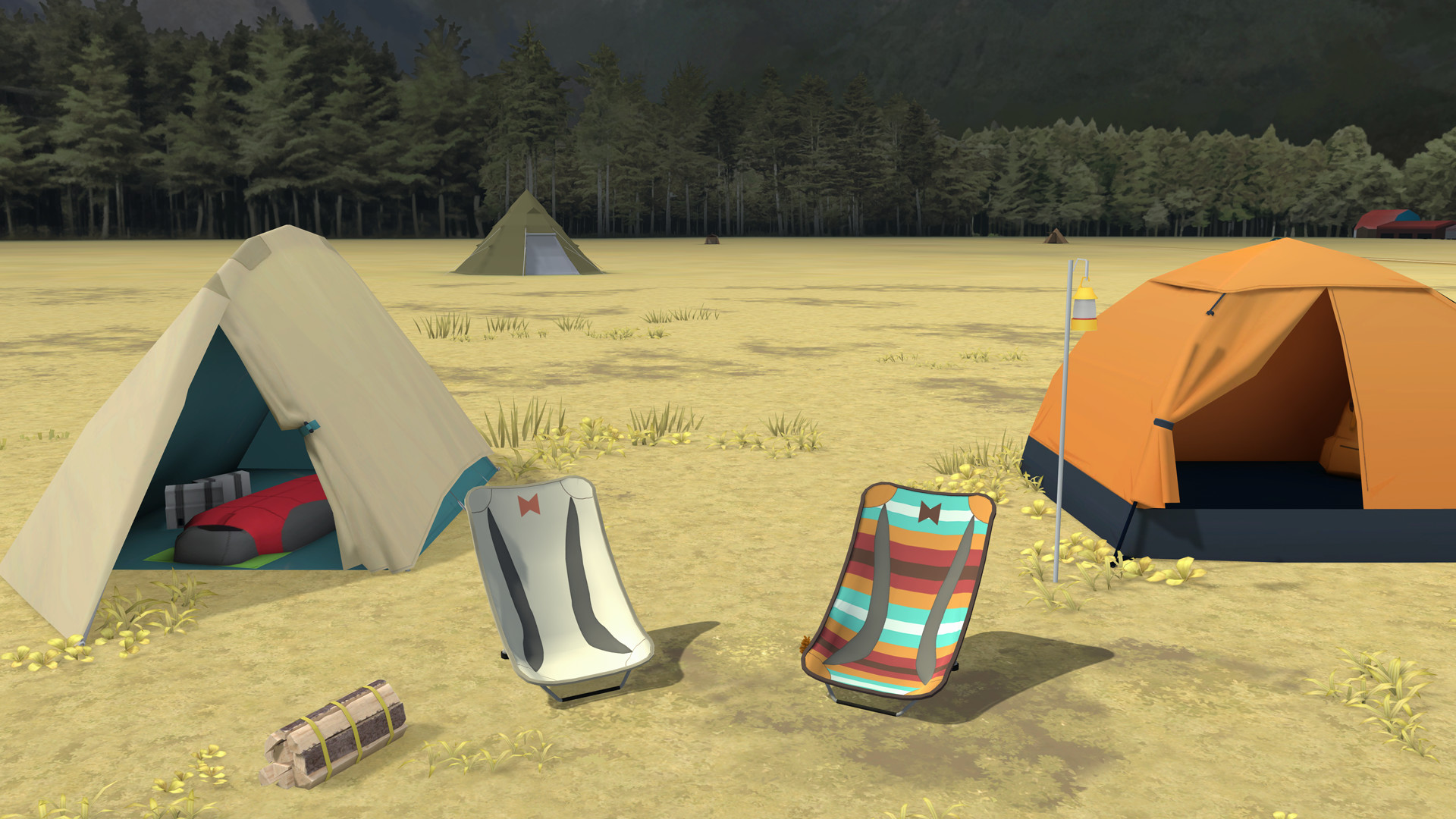 Laid-Back Camp - Virtual - Fumoto Campsite Resimleri 