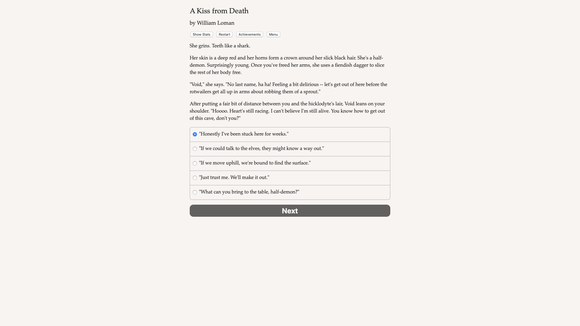 A Kiss from Death Demo #0