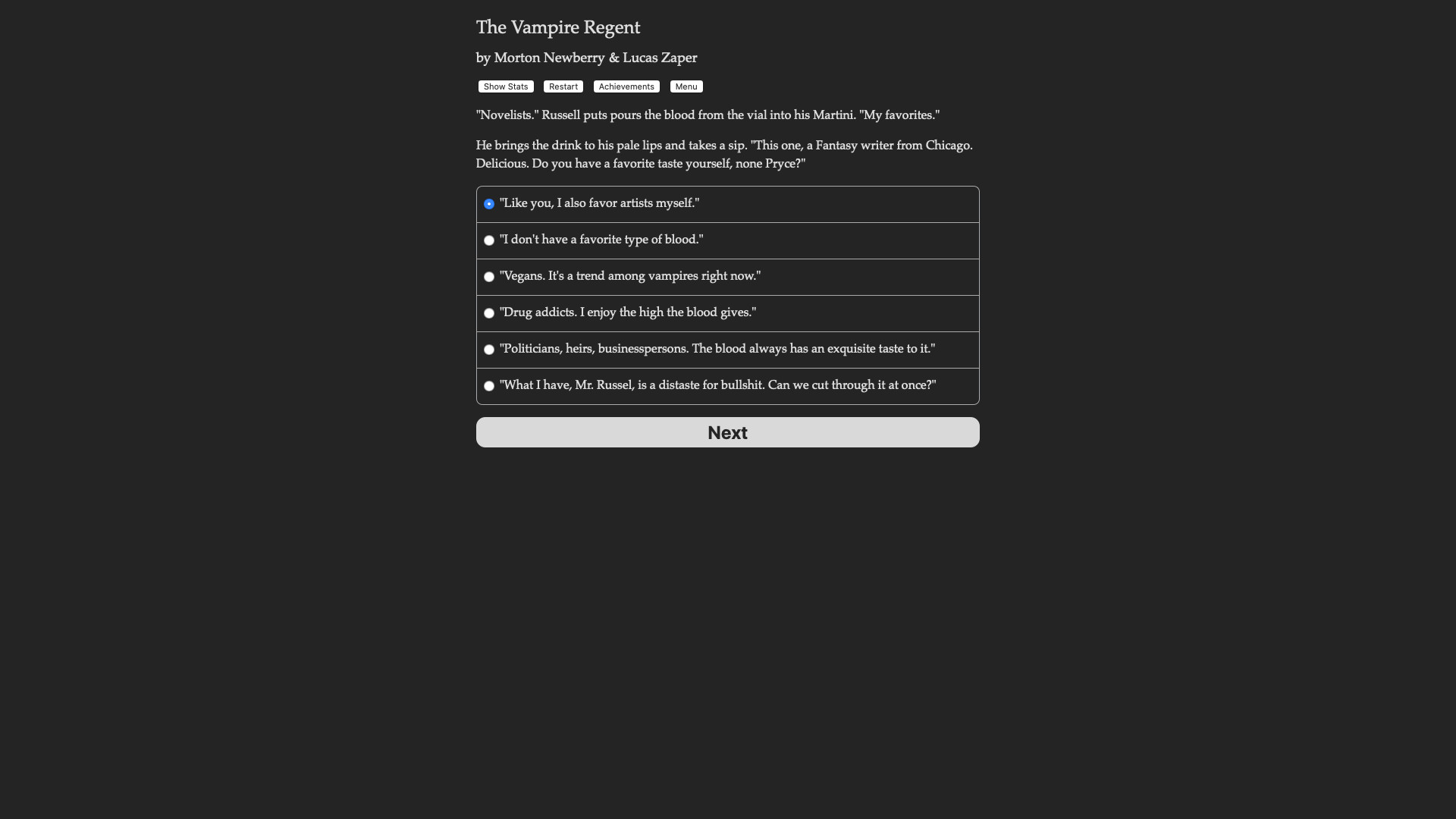 The Vampire Regent Demo #2