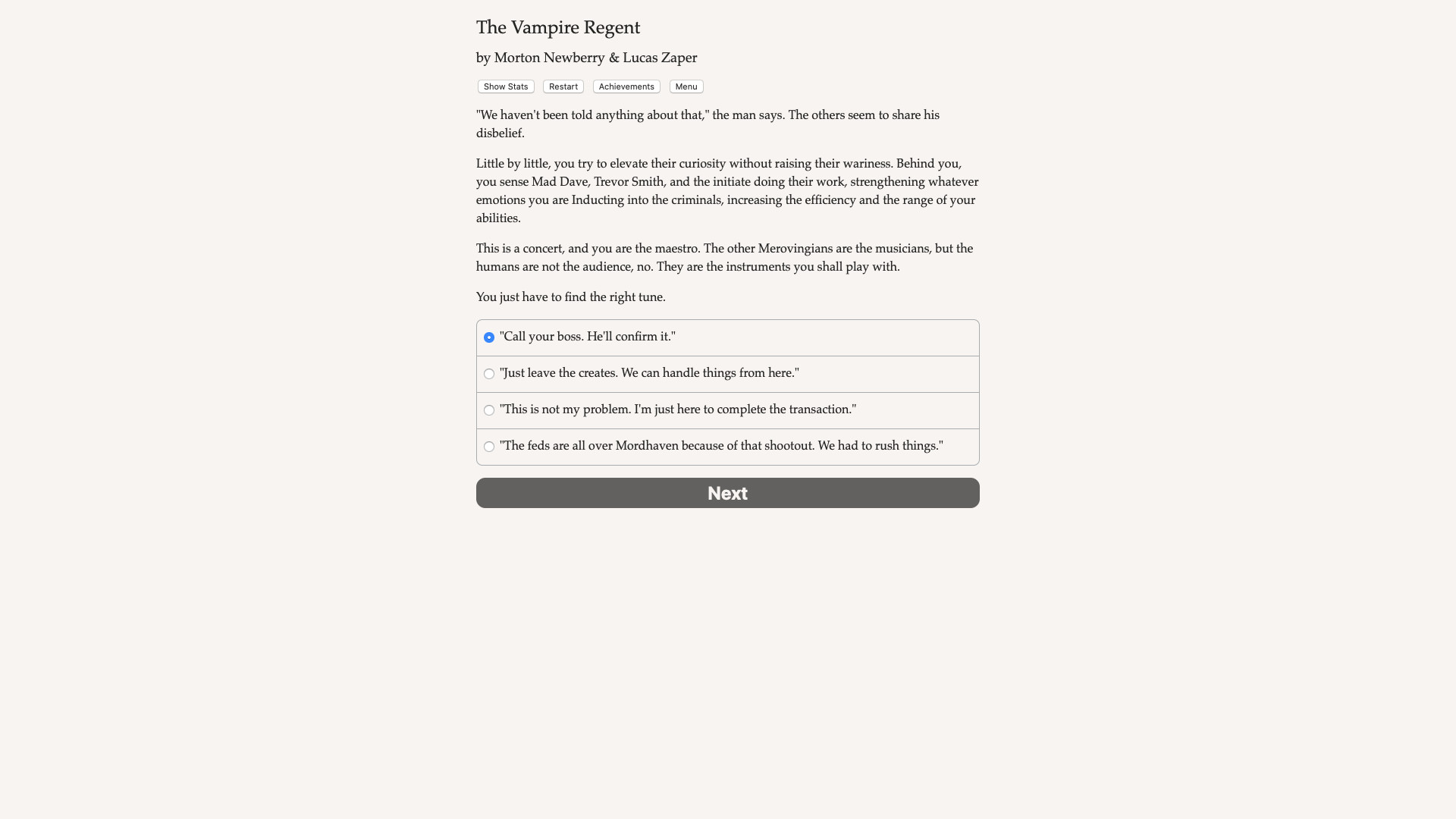 The Vampire Regent Demo #3