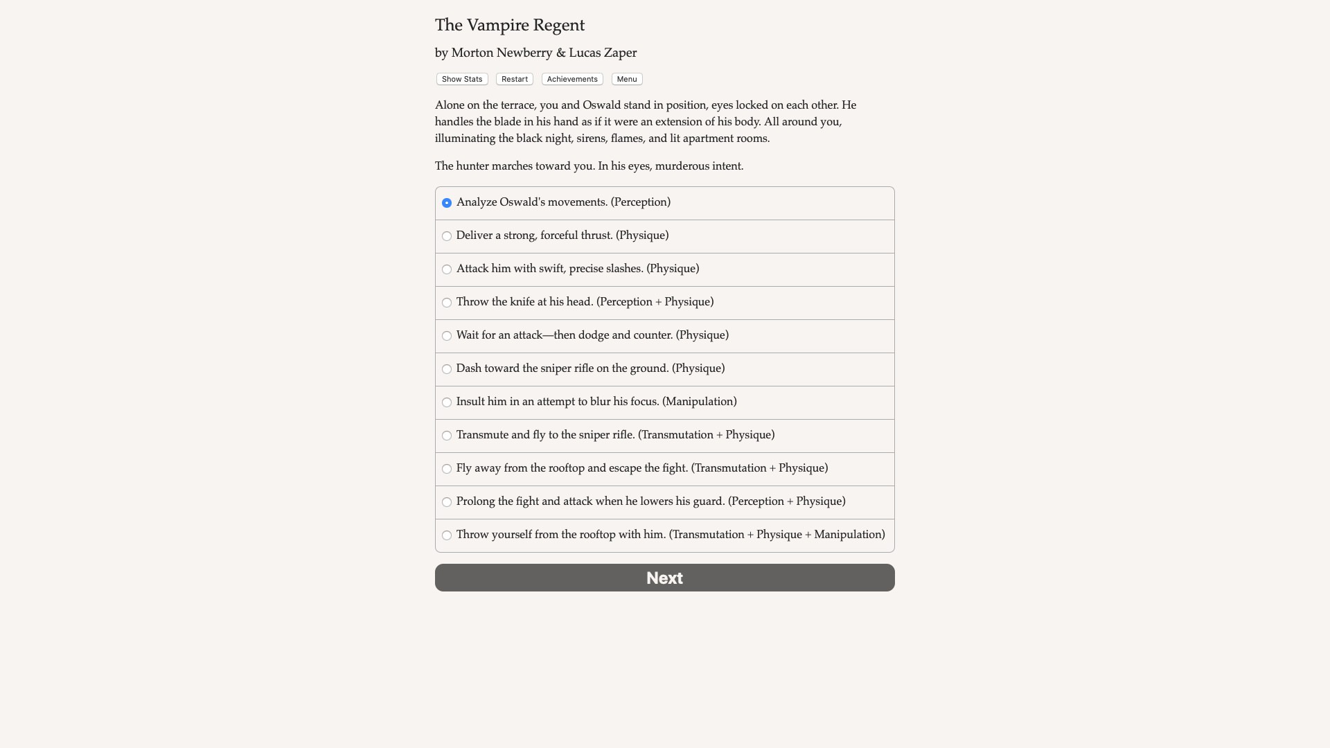 The Vampire Regent Demo #4