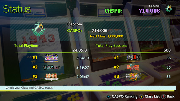 Скриншот из Capcom Arcade Stadium
