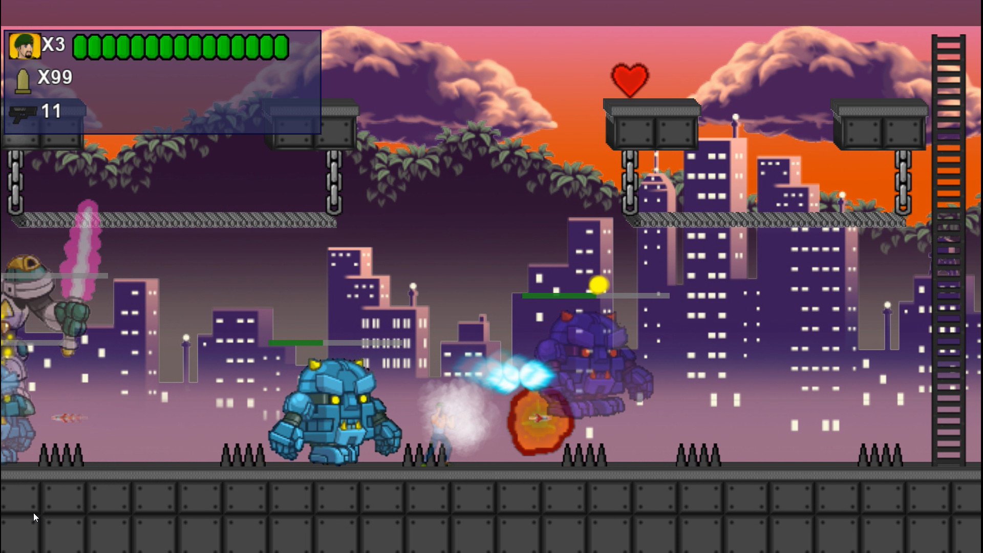 Indie Retro News: BROFORCE - An epic 2D action platformer with GORE!