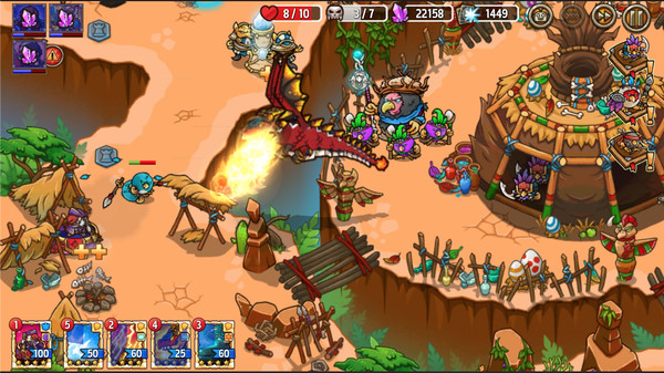 Скриншот из Crazy Defense Heroes
