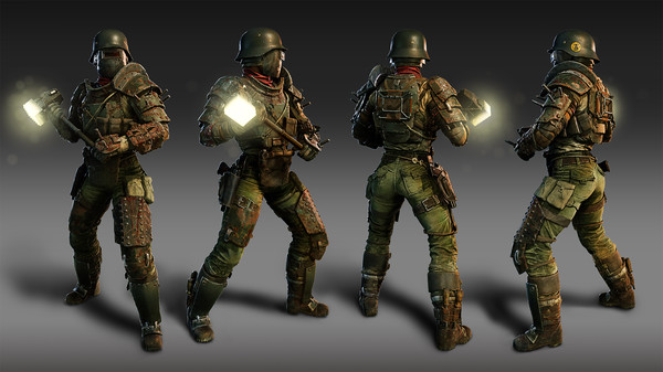 KHAiHOM.com - Zombie Army 4: Armour Plated Shola Outfit