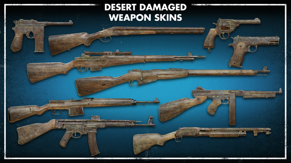 скриншот Zombie Army 4: Desert Damaged Weapon Skins 4
