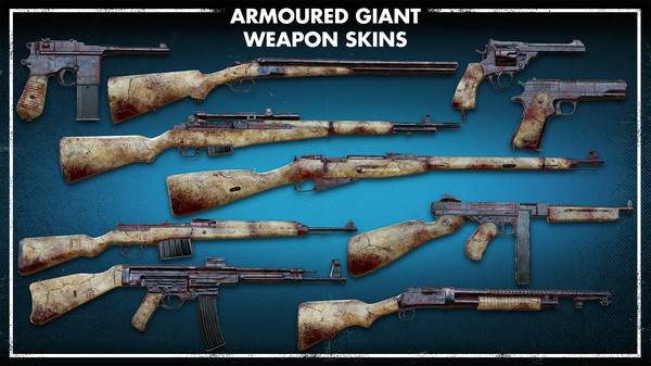 скриншот Zombie Army 4: Armoured Giant Weapon Skins 4