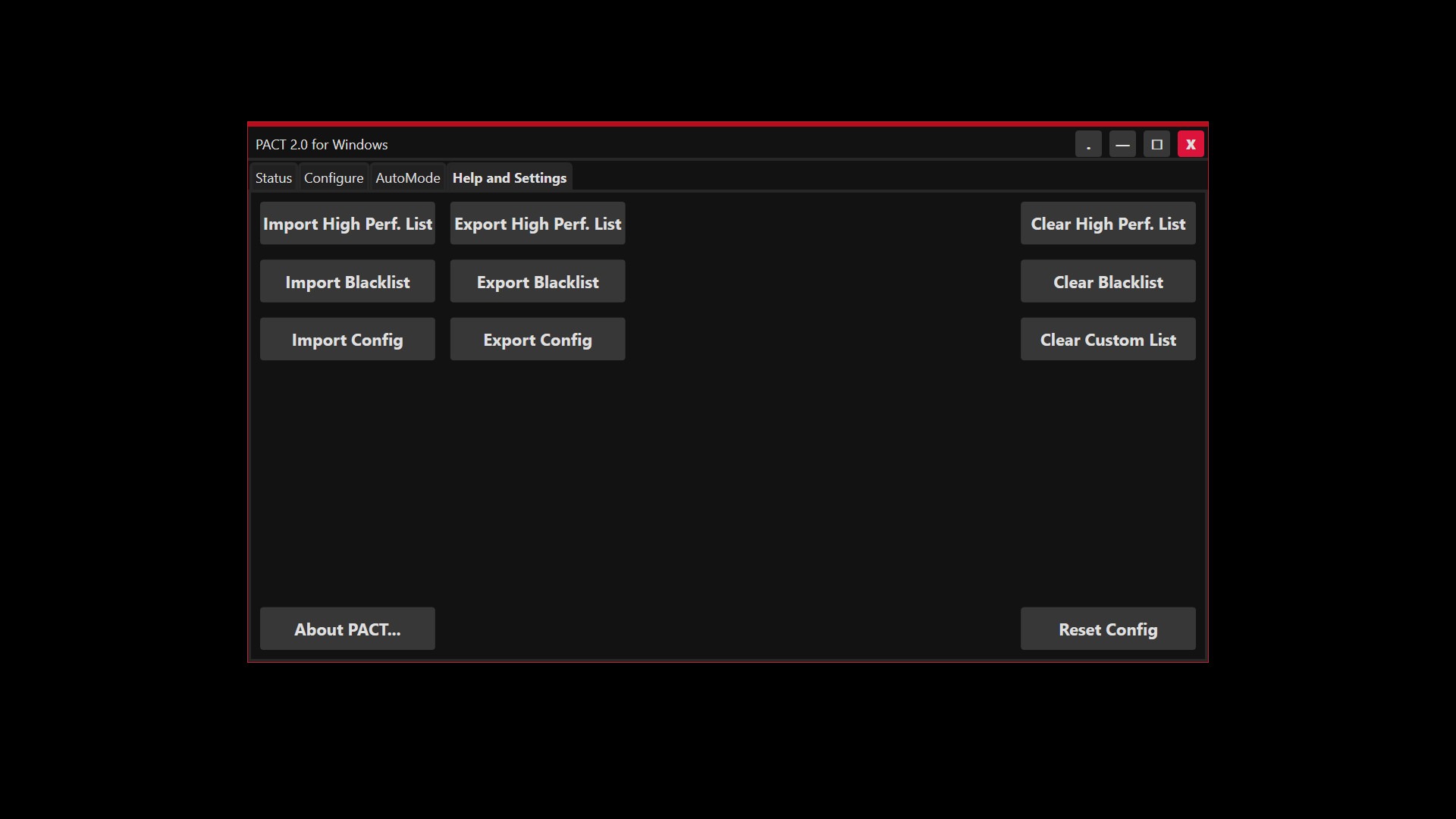 PACT - Process Affinity Control Tool #5