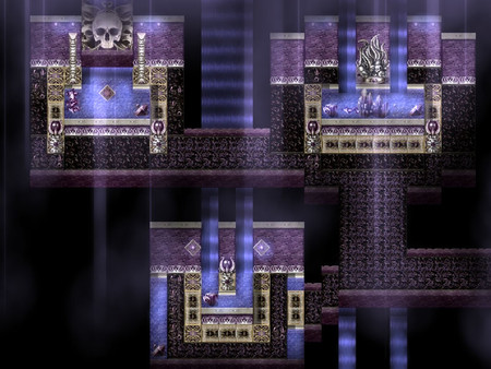 RPG Maker MZ - KR Elemental Dungeon Tileset - Dark Light Lightning Metal