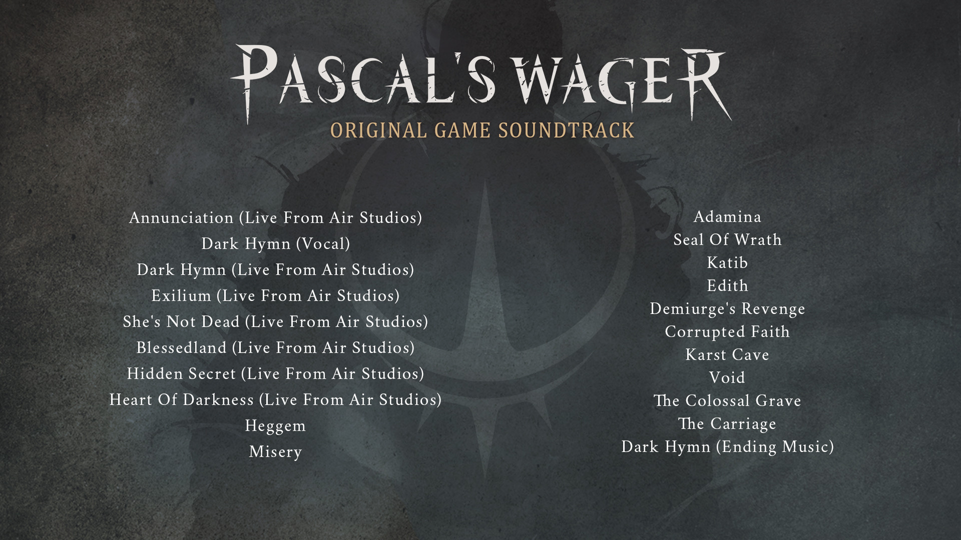 Pascal's Wager Original Game Soundtrack Featured Screenshot #1