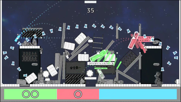 Cleaning Robot Match "Scatter Battlers" game for Linux 1