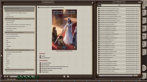 скриншот Fantasy Grounds - Ancestry & Culture: An Alternative to Race in 5e 0