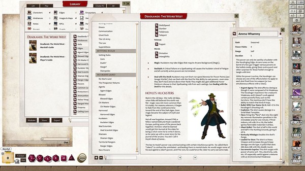 скриншот Fantasy Grounds - Deadlands: The Weird West (Core Rules Book) 4