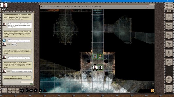 скриншот Fantasy Grounds - Black Scrolls The Marble Sanctum 3