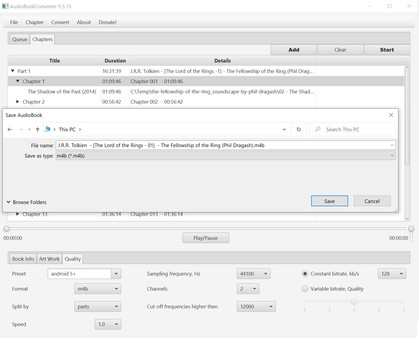 AudioBookConverterfor windows and Linux 1