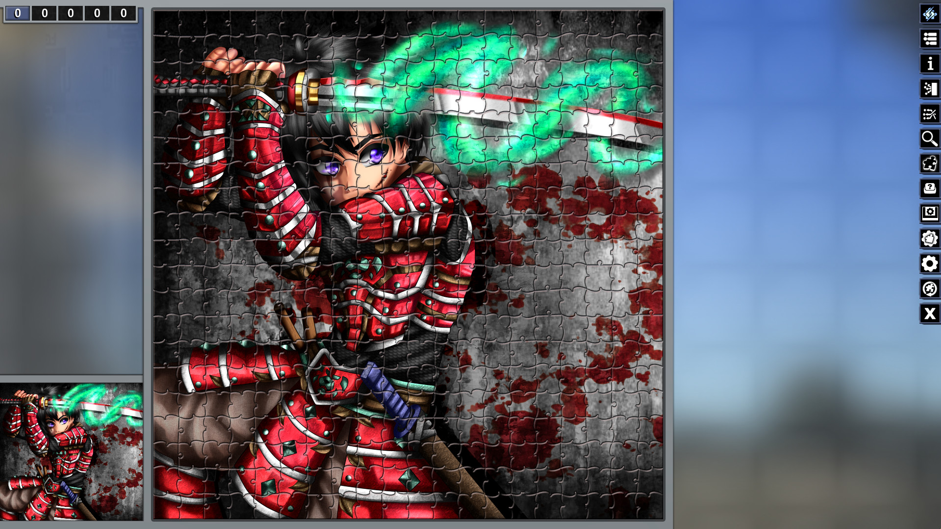 Pixel Puzzles Illustrations & Anime - Jigsaw Pack: Samurai #8
