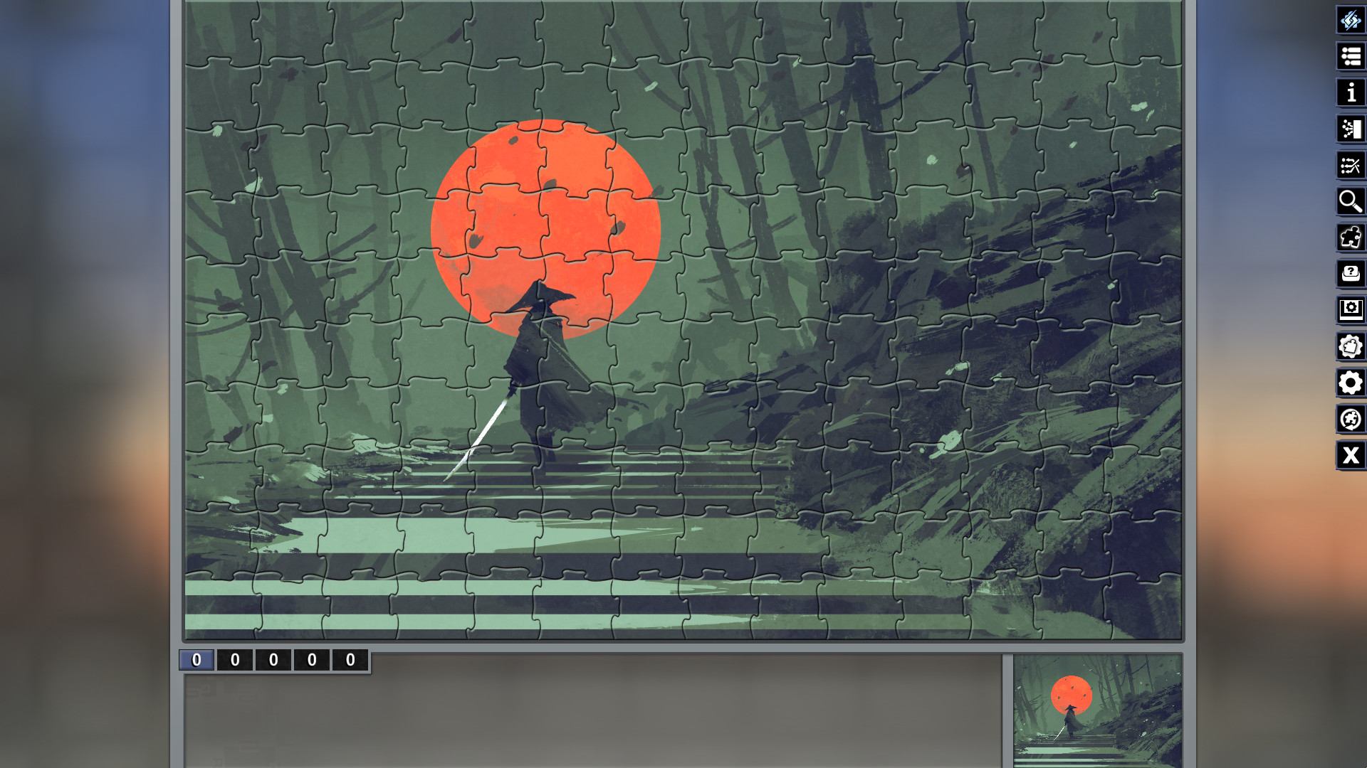 Pixel Puzzles Illustrations & Anime - Jigsaw Pack: Samurai #3