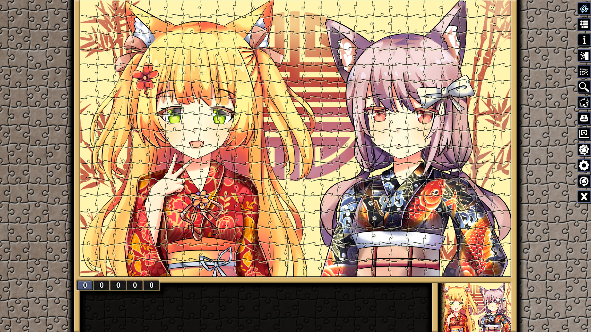 Pixel Puzzles Illustrations & Anime - Jigsaw Pack: Neko #0