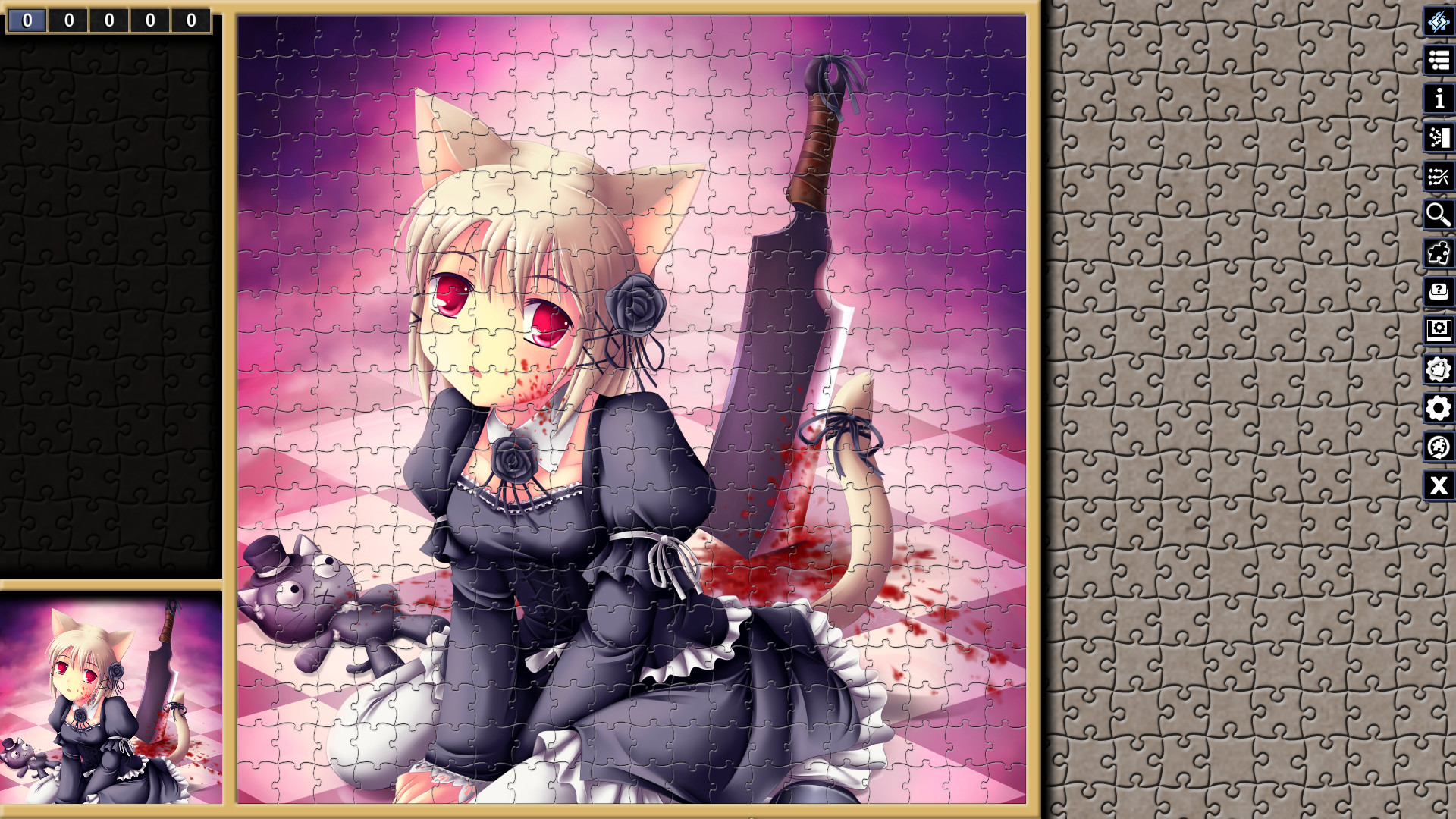 Pixel Puzzles Illustrations & Anime - Jigsaw Pack: Neko #5