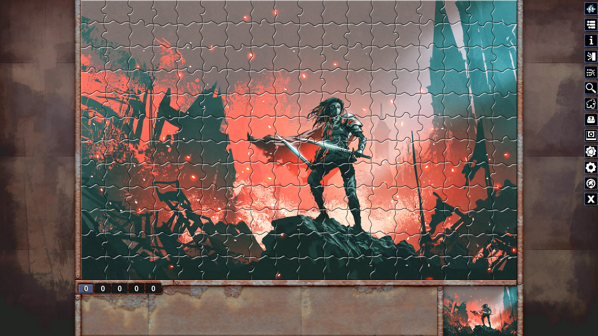 Pixel Puzzles Illustrations & Anime - Jigsaw Pack: Warriors Featured Screenshot #1