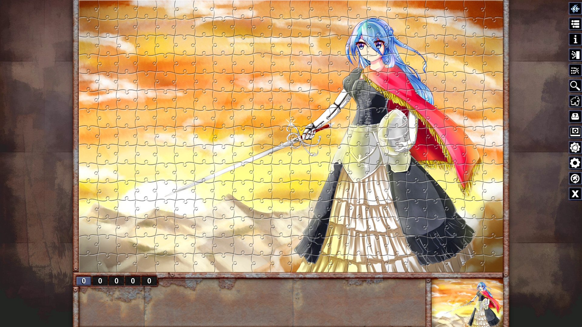 Pixel Puzzles Illustrations & Anime - Jigsaw Pack: Warriors #7