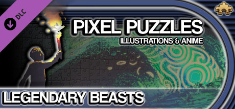 Pixel Puzzles Illustrations & Anime – Jigsaw Pack: Legendary Beasts