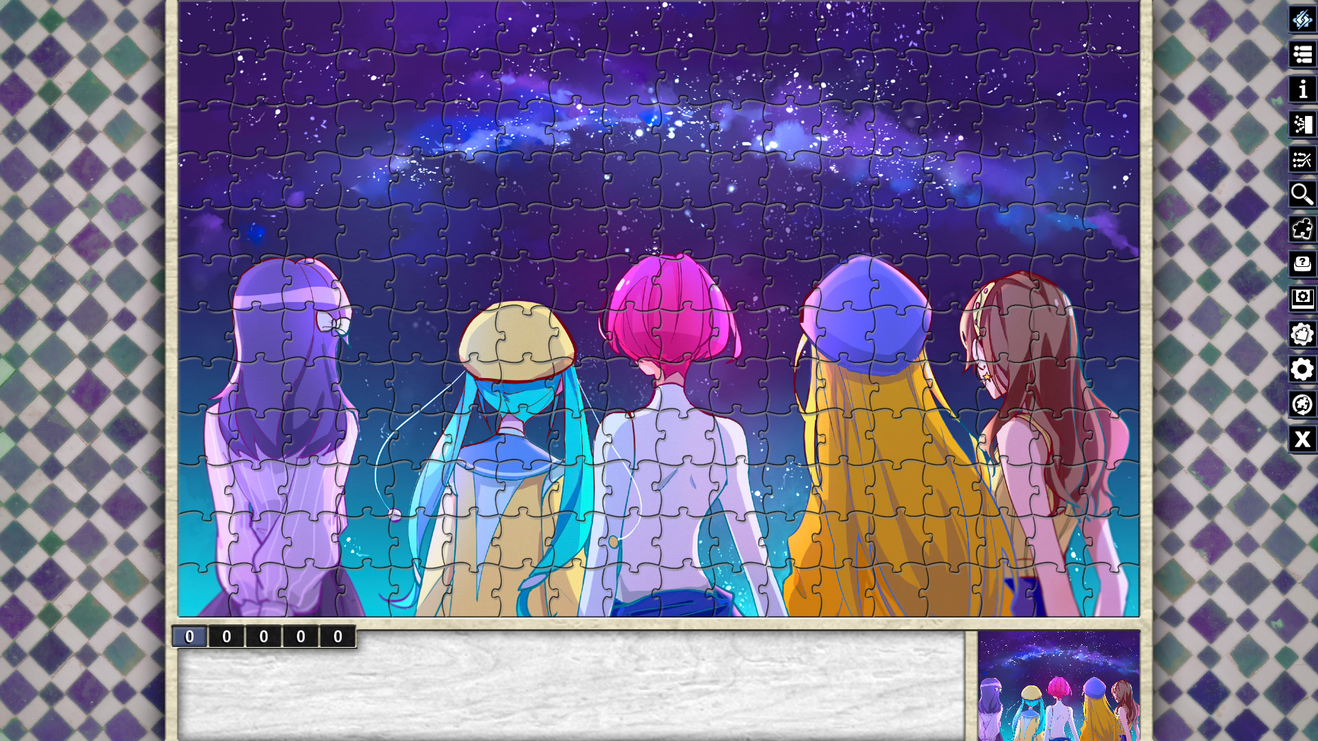 Pixel Puzzles Illustrations & Anime - Jigsaw Pack: Space #4