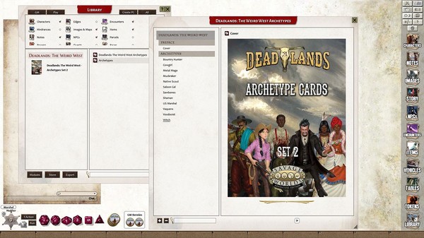 скриншот Fantasy Grounds - Deadlands: The Weird West: Archetypes 02 2