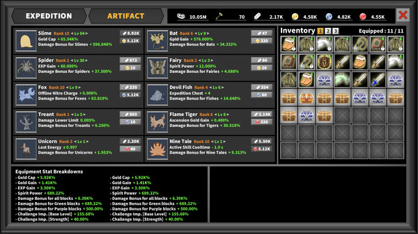 Скриншот из Incremental Epic Breakers