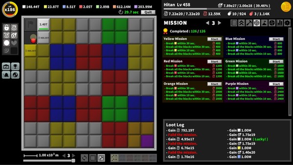 Скриншот из Incremental Epic Breakers