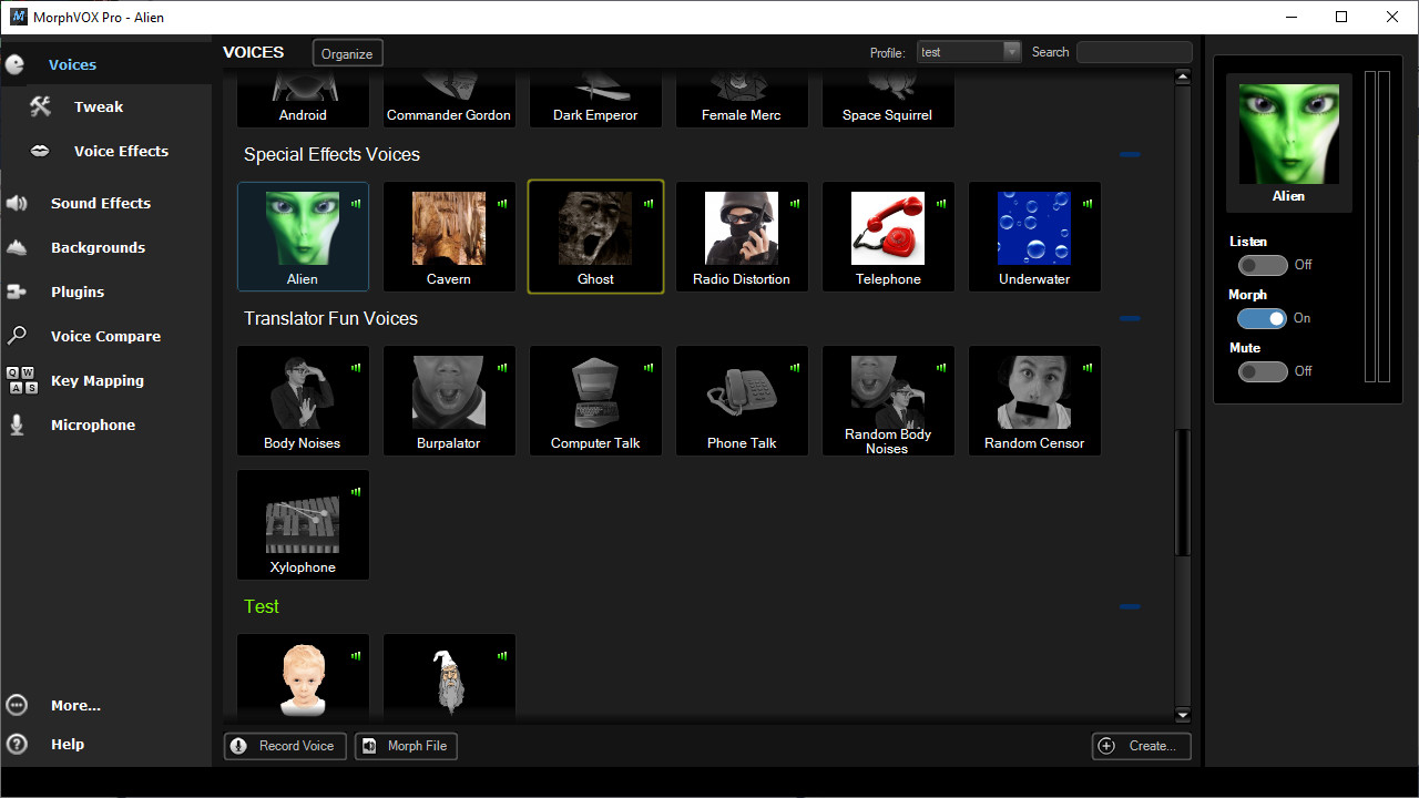 MorphVOX Pro 5 - Voice Changer no Steam
