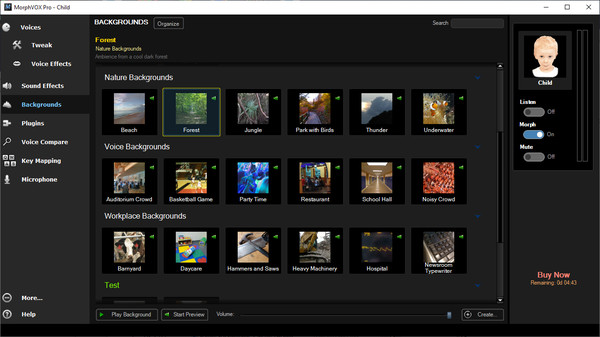 MorphVOX Pro - Nature Backgrounds
