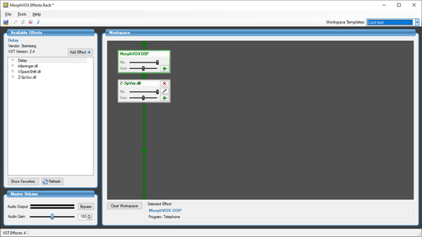 MorphVOX Pro - Effects Rack