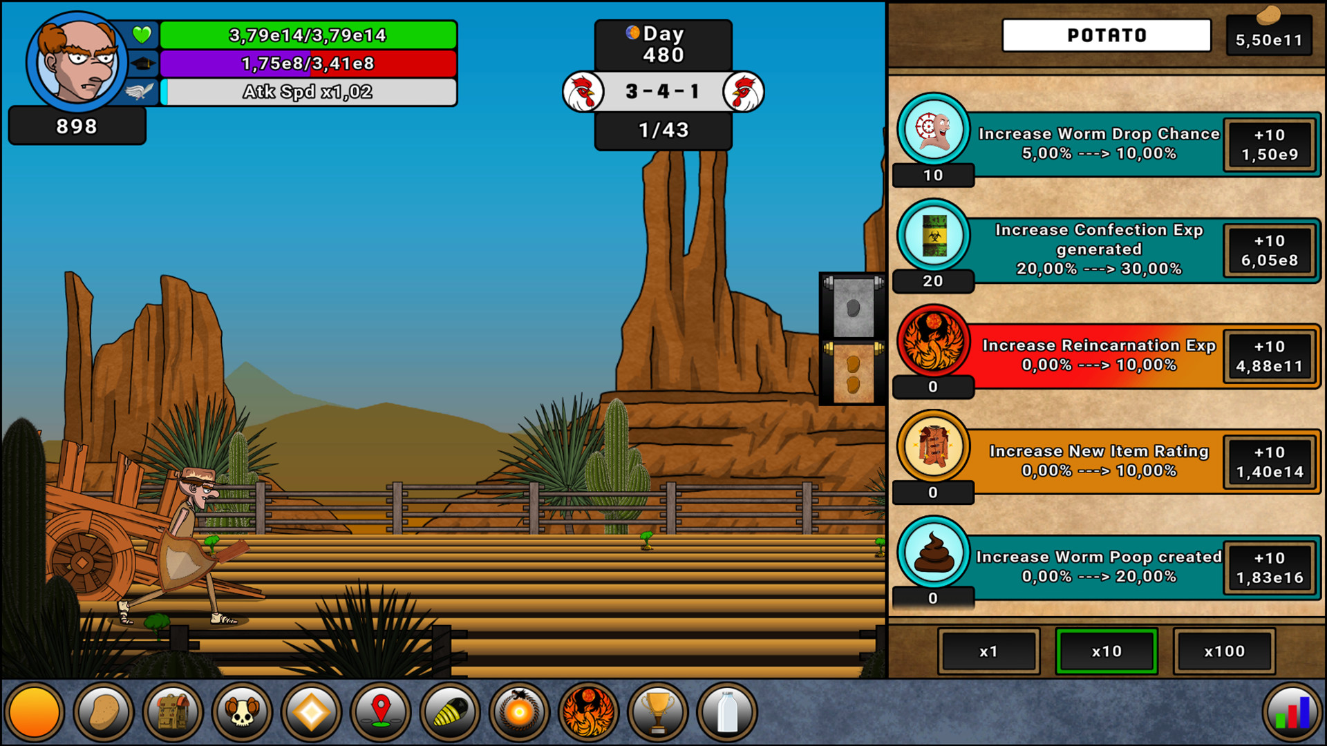 Farmer Against Potatoes Idle screenshot 1