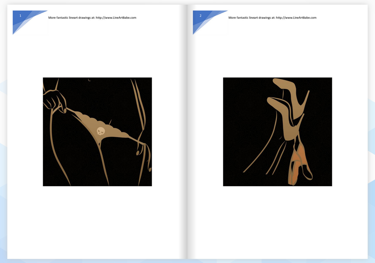 LineArt Jigsaw Puzzle - Erotica 2 ArtBook #0