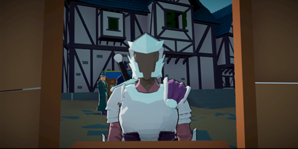 一名卫兵走进了一间酒馆