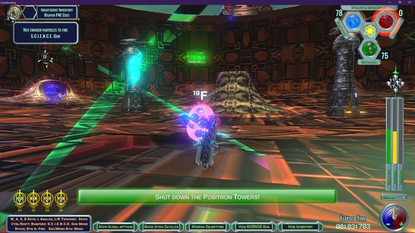 Cyclotronica game for Linux 1