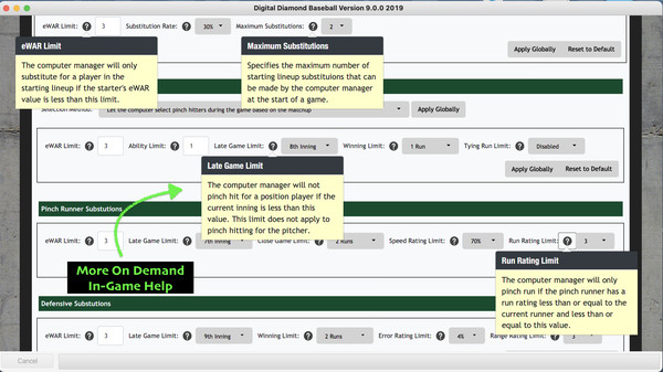 Digital Diamond Baseball V9 game for Linux 1