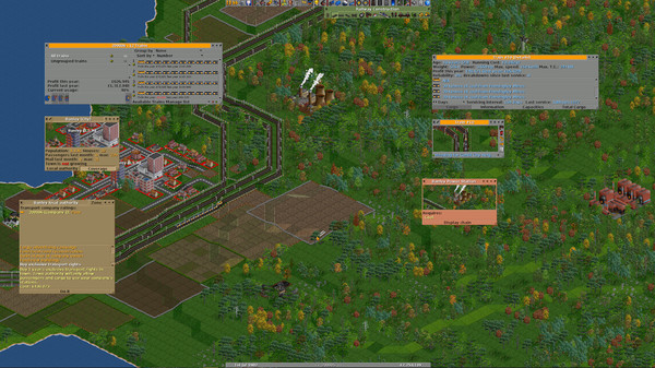 Скриншот из OpenTTD
