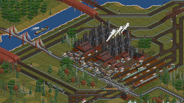 Скриншот из OpenTTD