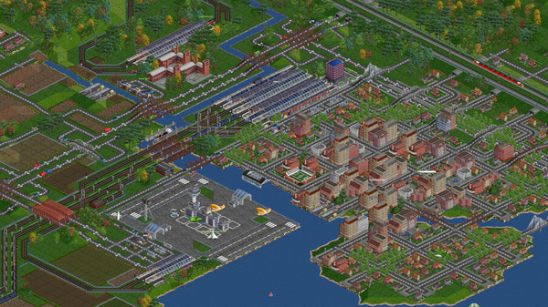 Скриншот из OpenTTD
