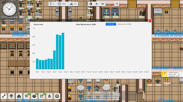 Скриншот из Outsourcing - IT company simulator