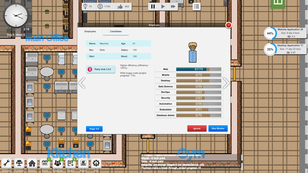 скриншот Outsourcing - IT company simulator 4