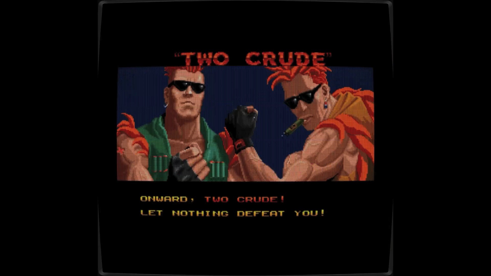 Игрой ретро тейпс ван вин. Two crude dudes Sega. Two crude dudes Дата выхода. Crude game.