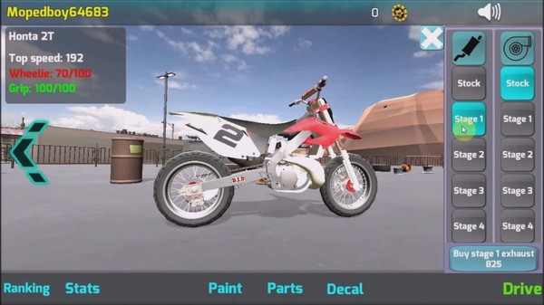 Скриншот из Wheelie King Online