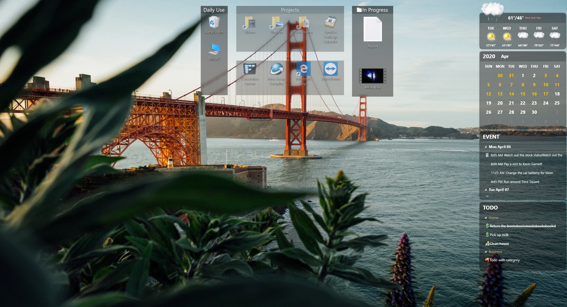 SyncGo Desktop Calendar #2