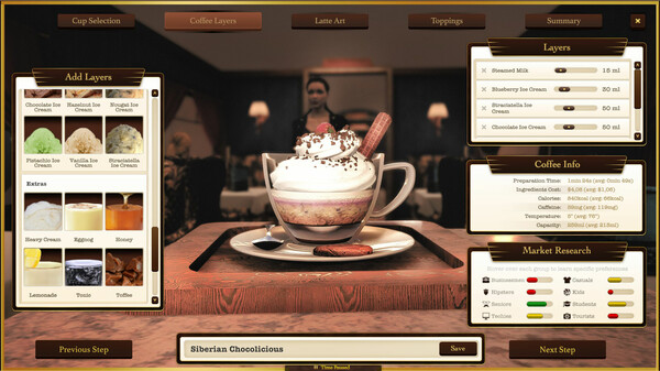 Espresso Tycoon game for Linux 1