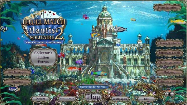 скриншот Jewel Match Atlantis Solitaire 2 - Collector's Edition 4