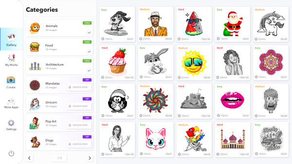Pixel Art Coloring Book for linux